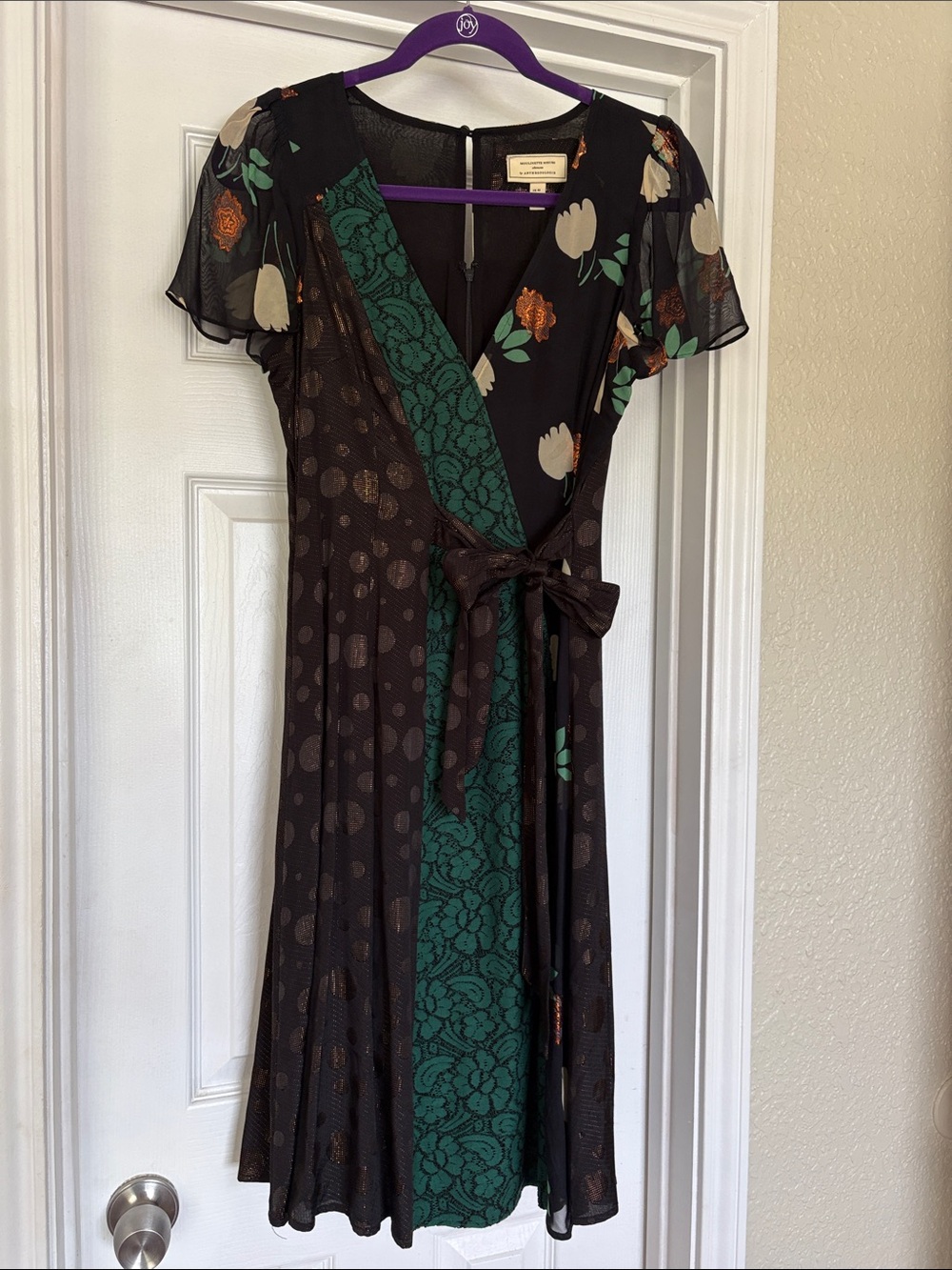 Anthropologie Moulinette Soeurs Midi Dress with Adjustable Tie